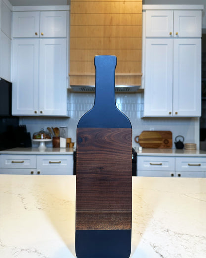 Wine Bottle Epoxy Resin Charcuterie Board