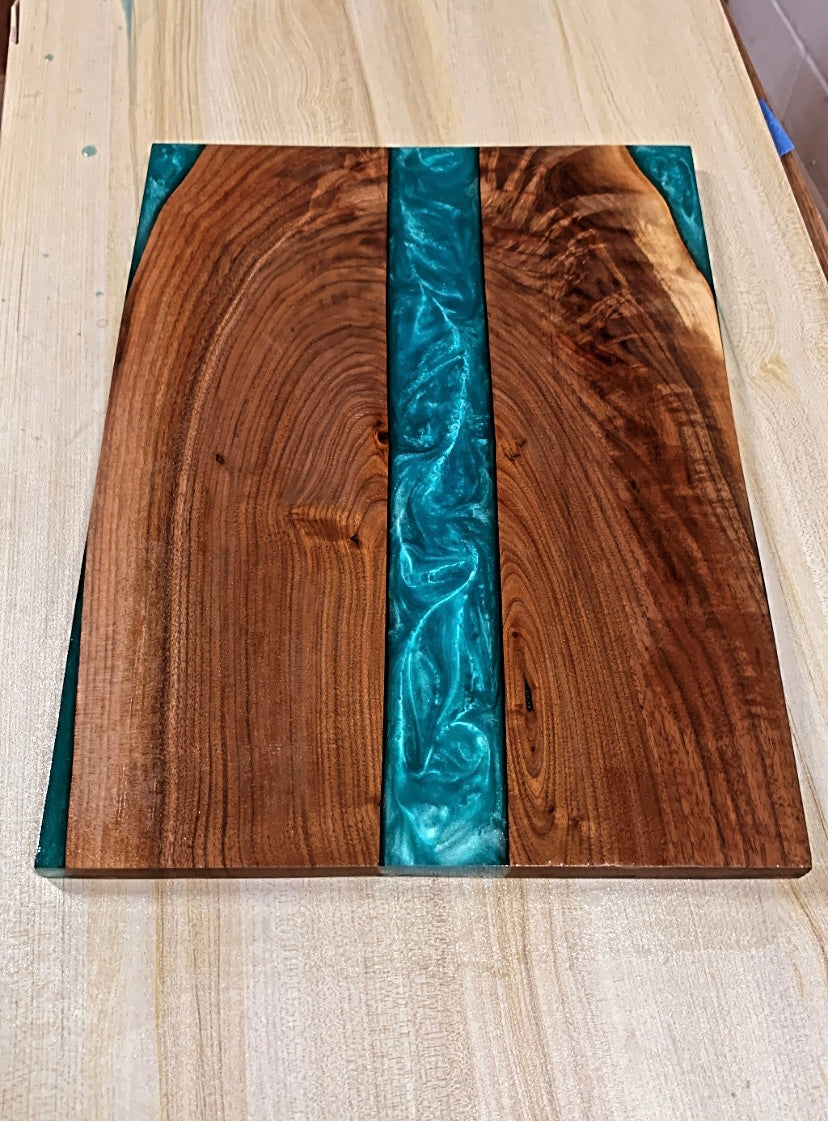 Epoxy Resin River Charcuterie Board